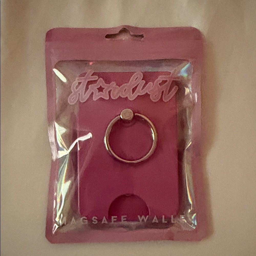 Stardust by Allie Pink MagSafe Wallet with Ring